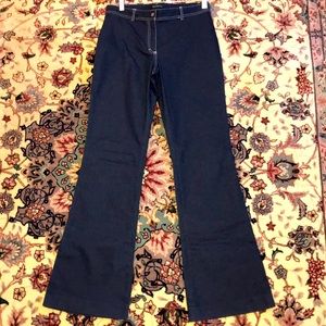 Tahari Vintage Indigo Denim bootcut Dress Slacks size 4
